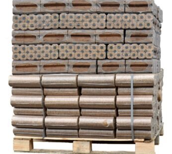 Palette Mixte de briquettes de bois Pini Kay + Nestro Mix (960Kg)