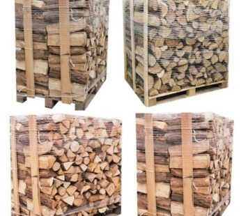 4 – Palettes (2 chêne blanc + 2 Hêtre/Charme) – Bûches de 40 cm